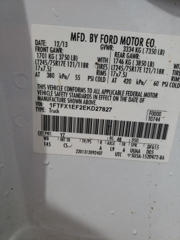 Photo 10 from auction – 2014 FORD F150 SUPER with VIN 1FTFX1EF2EKD27827