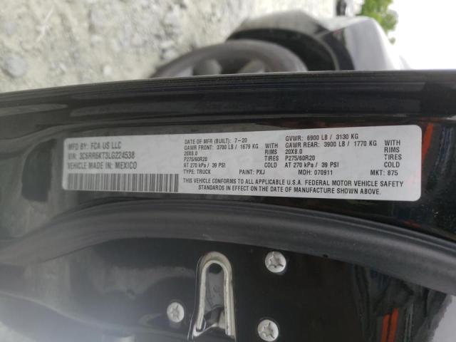 Photo 10 from auction – 2020 RAM 1500 CLASS with VIN 3C6RR6KT3LG224538
