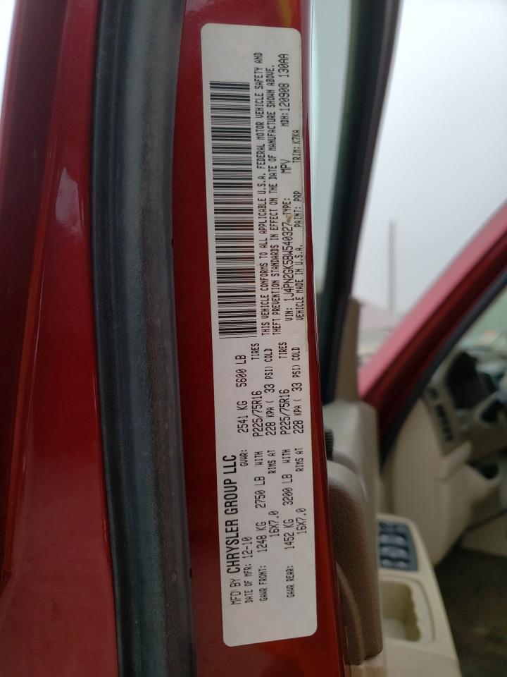 Photo 10 from auction – 2011 JEEP LIBERTY SP with VIN 1J4PN2GK5BW540327
