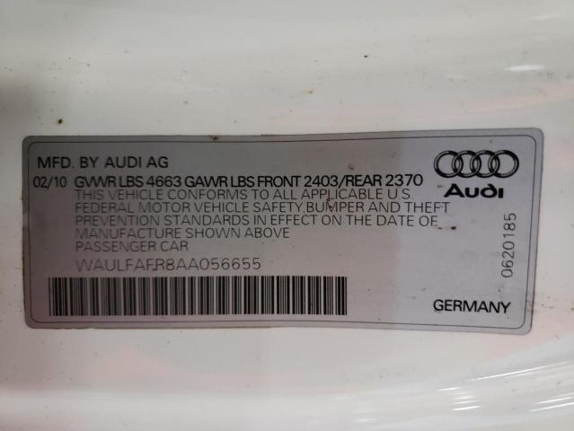 Foto 10 de la subasta – 2010 AUDI A5 PREMIUM con VIN WAULFAFR8AA056655