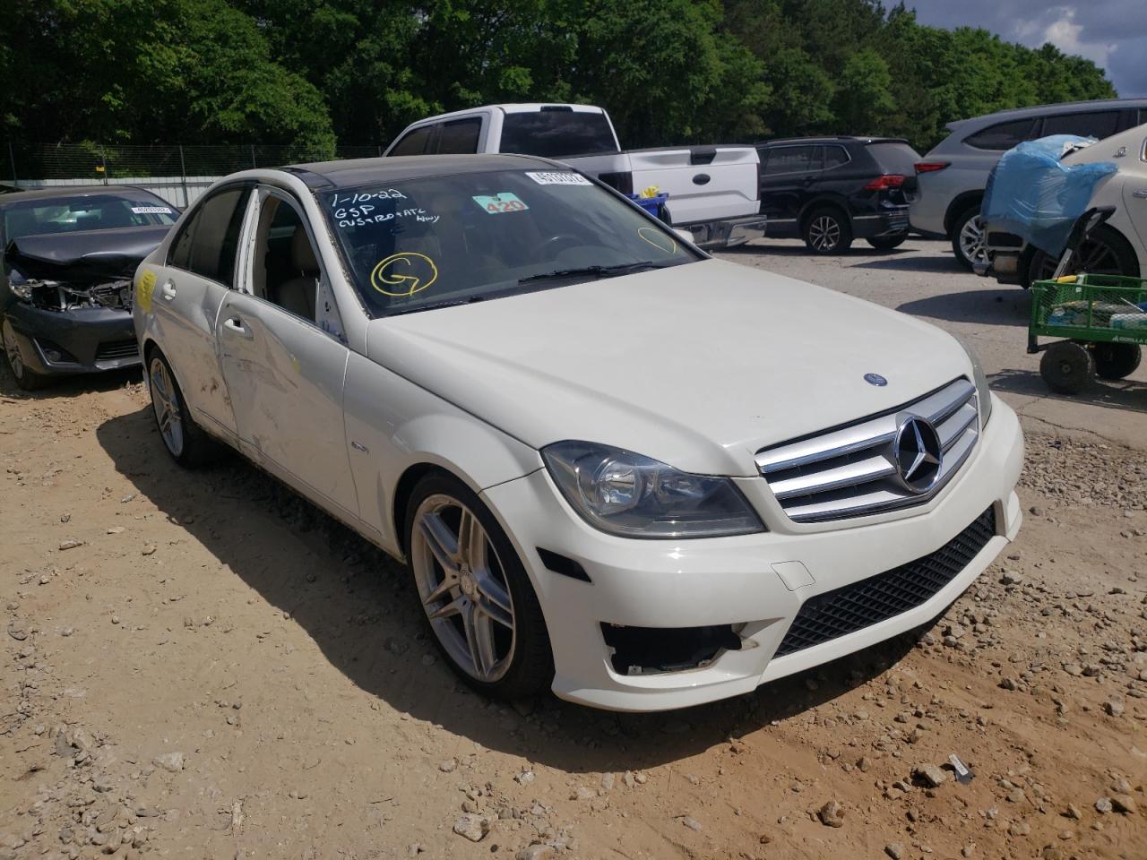 MERCEDES-BENZ C 250 2012 with VIN WDDGF4HB1CA603487 - Photo from auction