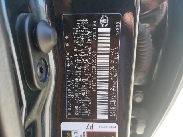 Photo 10 from auction – 2014 TOYOTA CAMRY L with VIN 4T1BF1FK0EU325362