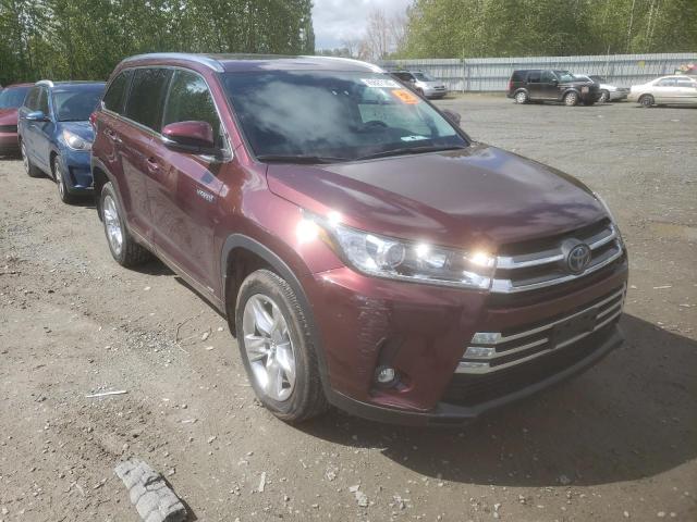 TOYOTA HIGHLANDER 2019 with VIN 5TDDGRFH0KS061377 - Photo from auction