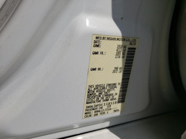 Photo 10 from auction – 2015 NISSAN ALTIMA 2.5 with VIN 1N4AL3AP5FC118518