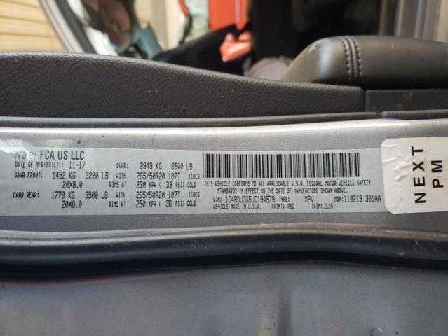 Photo 10 from auction – 2018 DODGE DURANGO GT with VIN 1C4RDJDG5JC194579