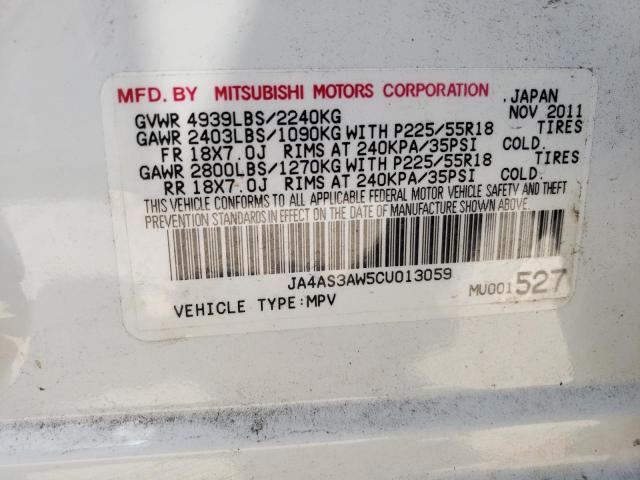 Photo 10 from auction – 2012 MITSUBISHI OUTLANDER with VIN JA4AS3AW5CU013059