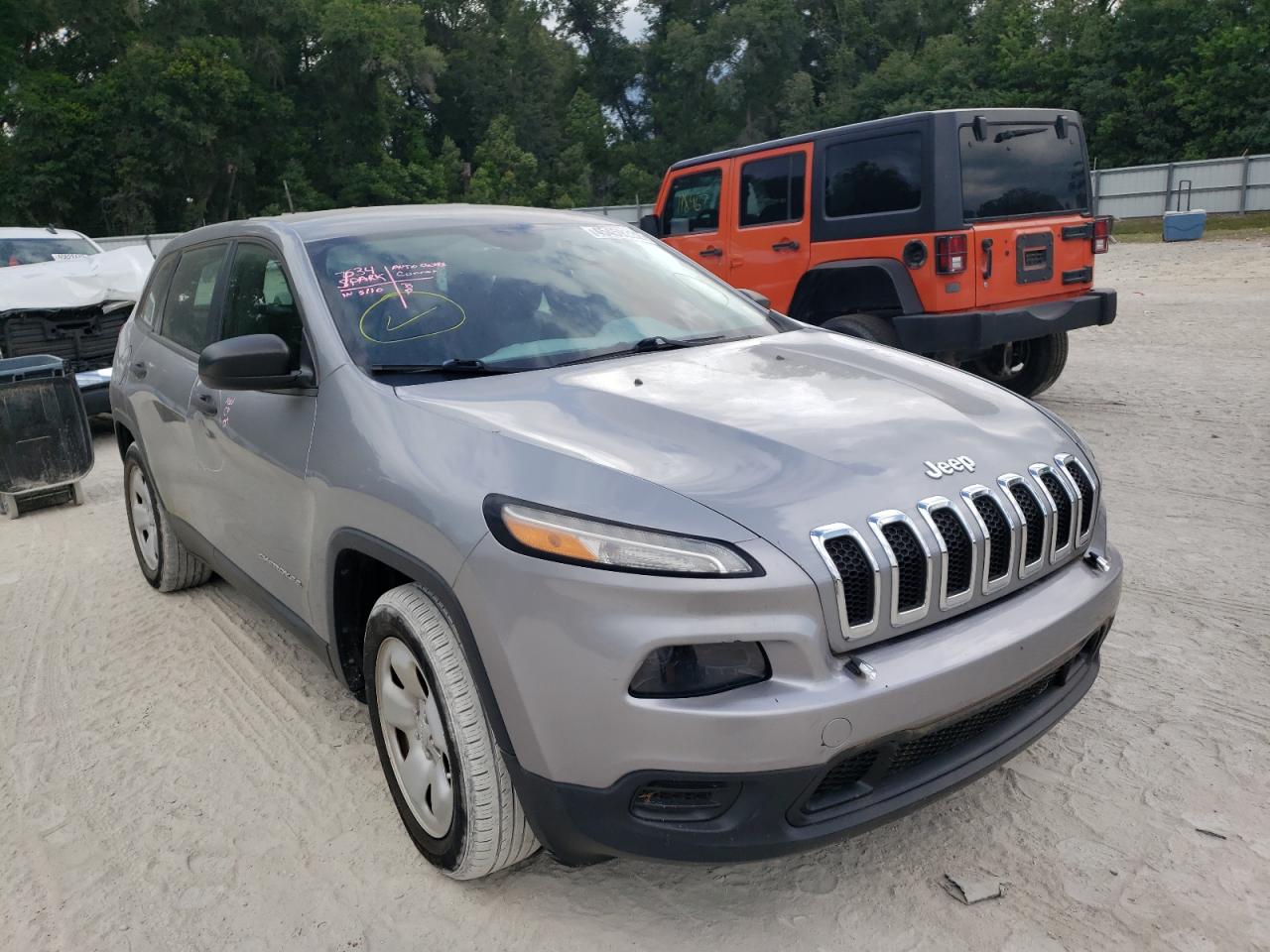 JEEP CHEROKEE S 2014 with VIN 1C4PJLAB8EW262544 - Photo from auction