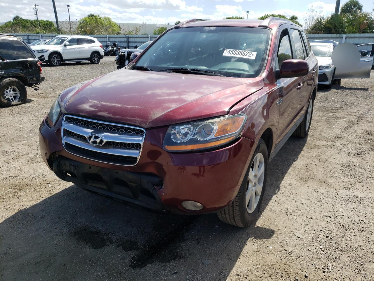 Photo 2 from auction – 2008 HYUNDAI SANTA FE S with VIN 5NMSH13E08H181787