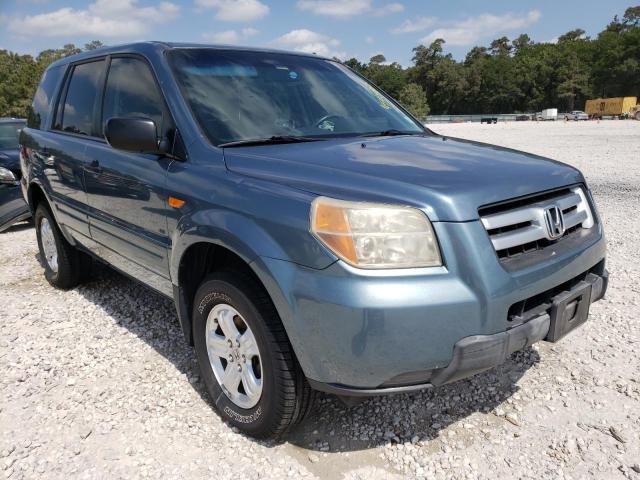 HONDA PILOT LX 2007 with VIN 5FNYF28157B029676 - Photo from auction
