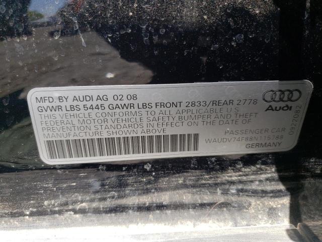 Photo 10 from auction – 2008 AUDI A6 4.2 QUA with VIN WAUDV74F88N115788