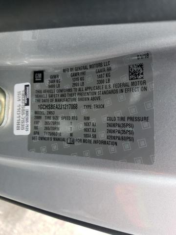 Photo 10 from auction – 2018 CHEVROLET COLORADO with VIN 1GCHSBEA2J1217068
