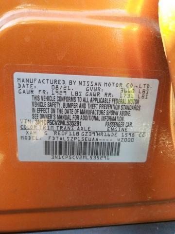 Photo 10 from auction – 2021 NISSAN KICKS SV with VIN 3N1CP5CV2ML535291