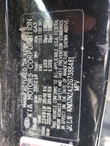 Photo 10 from auction – 2016 KIA SOUL with VIN KNDJN2A22G7388481