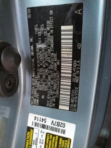 Photo 10 from auction – 2010 TOYOTA SIENNA CE with VIN 5TDKK4CC5AS324477