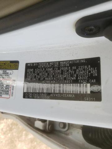 Photo 10 from auction – 2007 TOYOTA CAMRY CE with VIN 4T1BE46K37U558921