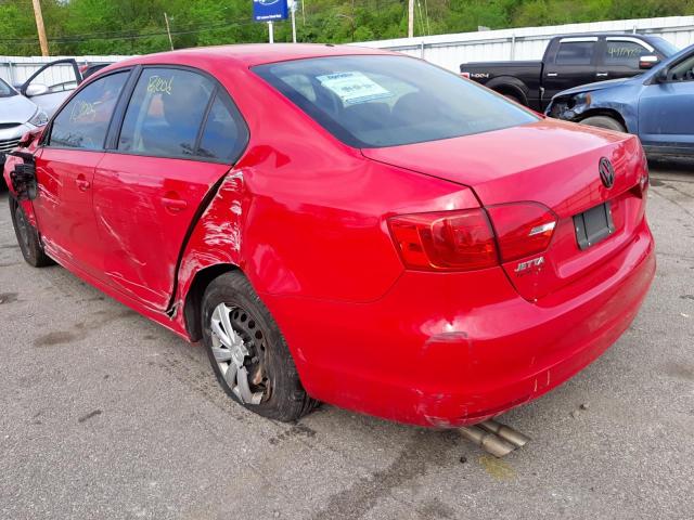 Photo 3 from auction – 2012 VOLKSWAGEN JETTA BASE with VIN 3VW2K7AJXCM464253