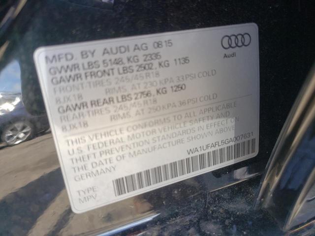 Photo 10 from auction – 2016 AUDI A4 ALLROAD with VIN WA1UFAFL5GA007631