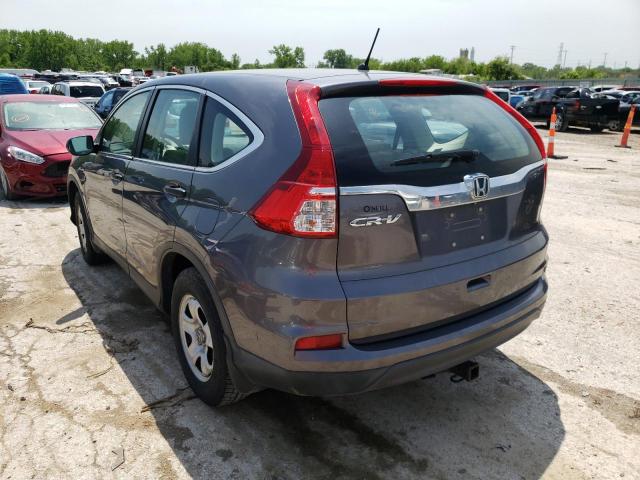 Photo 3 from auction – 2015 HONDA CR-V LX with VIN 2HKRM3H34FH504722