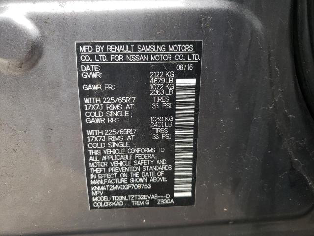 Photo 10 from auction – 2016 NISSAN ROGUE S with VIN KNMAT2MV0GP709753