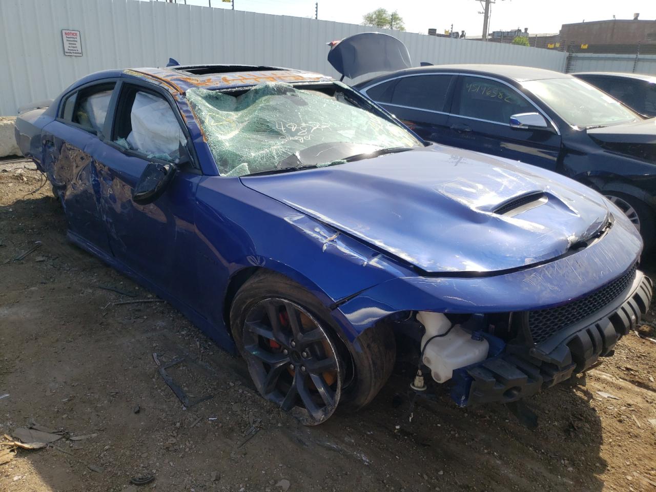 DODGE CHARGER R/ 2021 with VIN 2C3CDXCT3MH574386 - Photo from auction