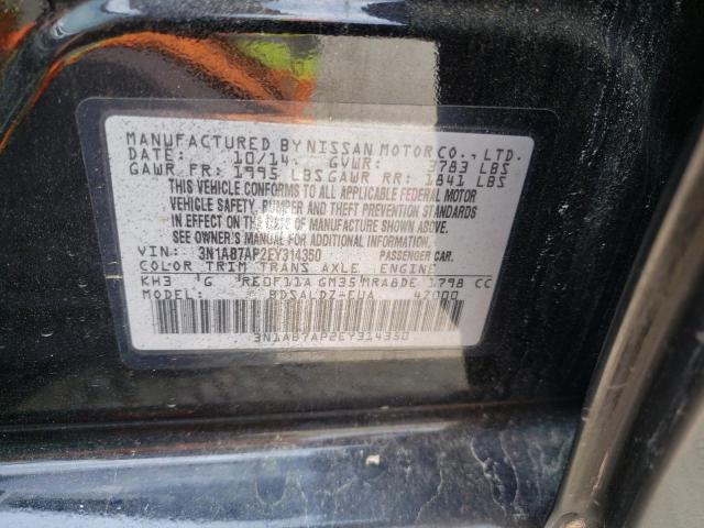 Photo 10 from auction – 2014 NISSAN SENTRA S with VIN 3N1AB7AP2EY314350