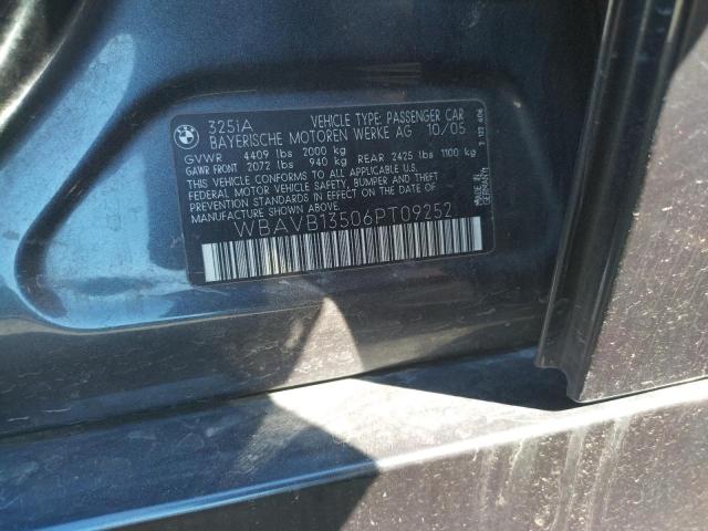Photo 10 from auction – 2006 BMW 325 I with VIN WBAVB13506PT09252