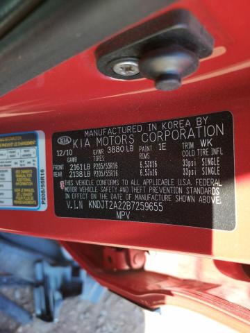 Photo 10 from auction – 2011 KIA SOUL with VIN KNDJT2A22B7259655