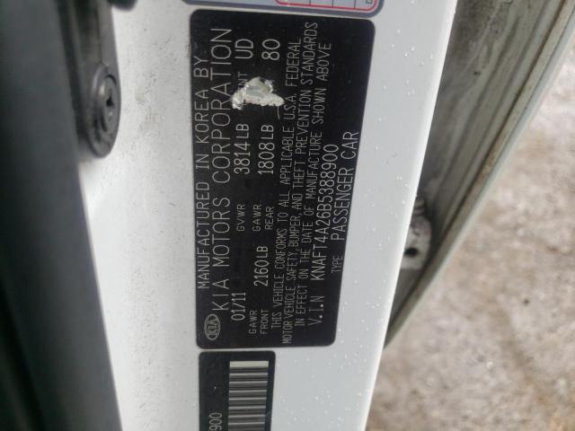 Photo 10 from auction – 2011 KIA FORTE LX with VIN KNAFT4A26B5388900