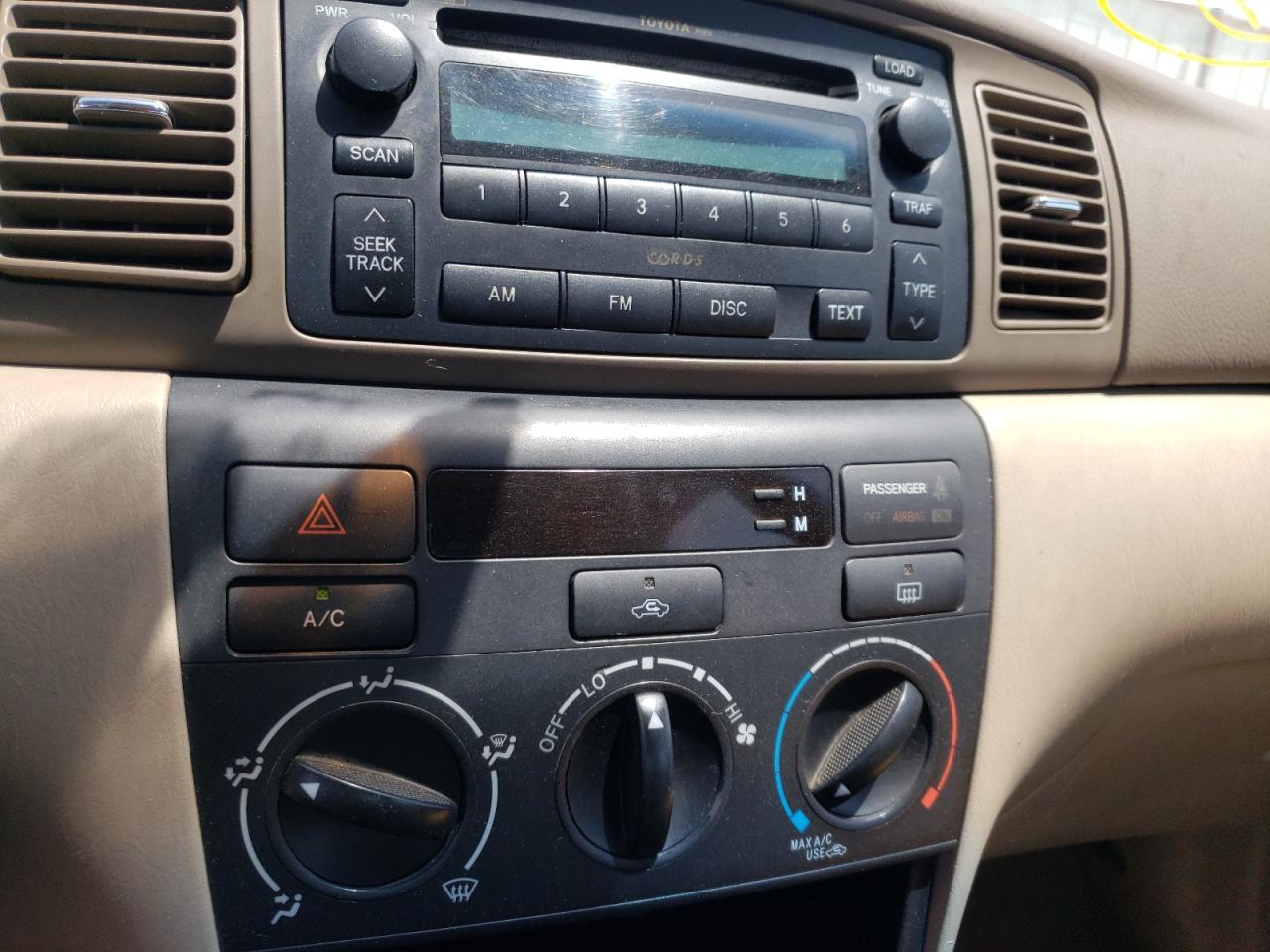 Photo 9 from auction – 2006 TOYOTA COROLLA CE with VIN 1NXBR32E76Z631060