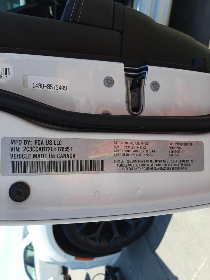 Photo 10 from auction – 2020 CHRYSLER 300 S with VIN 2C3CCABT2LH178451