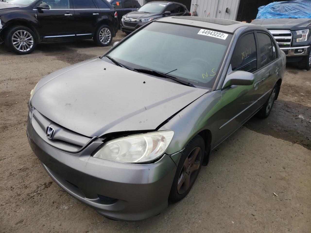 Photo 2 from auction – 2005 HONDA CIVIC EX with VIN 2HGES26725H585698