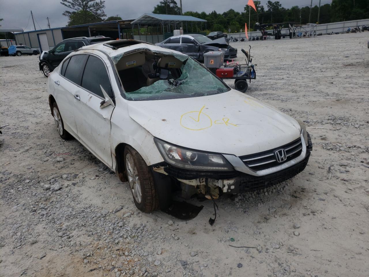 HONDA ACCORD EXL 2015 with VIN 1HGCR2F87FA245653 - Photo from auction