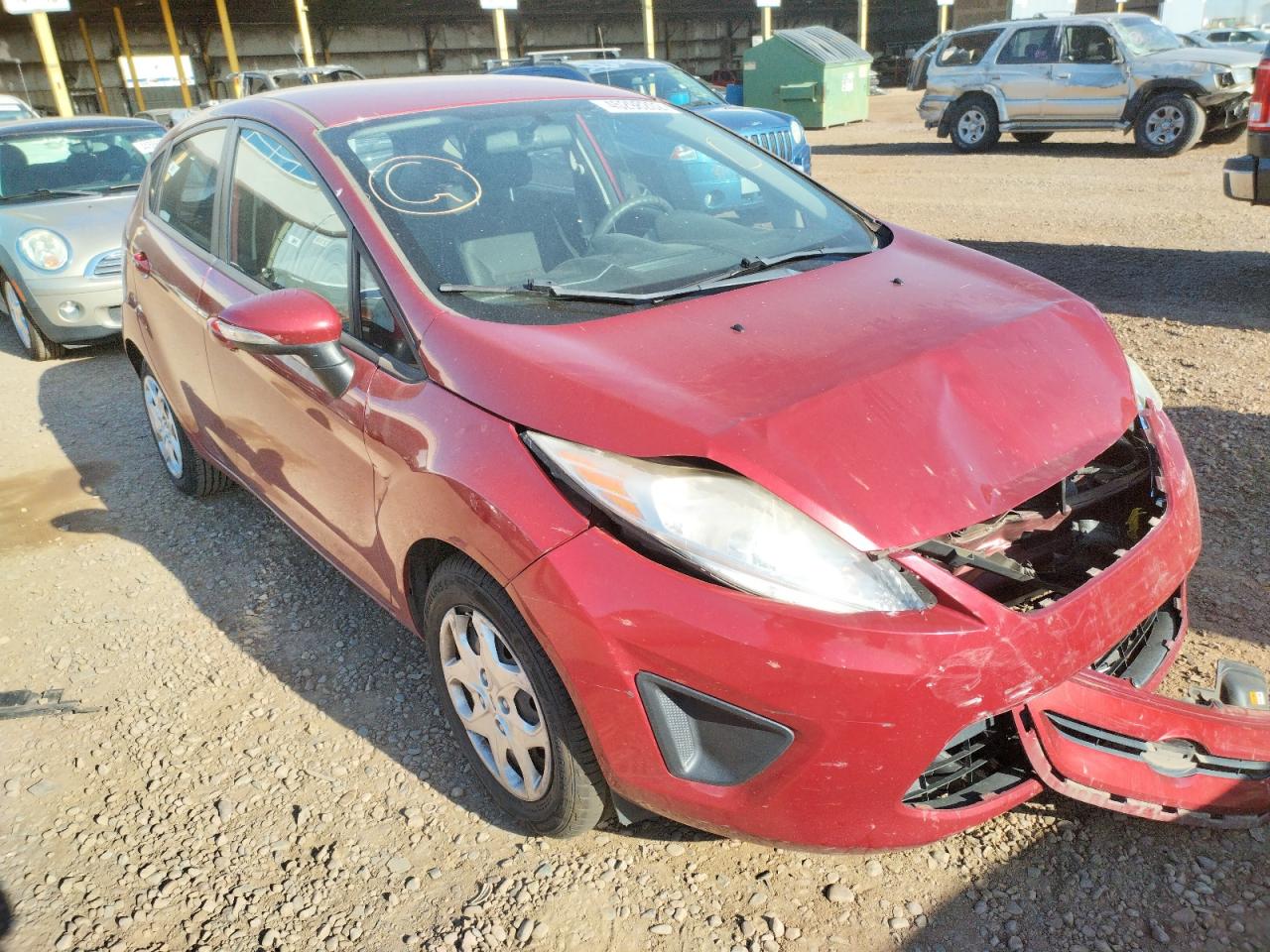 FORD FIESTA SE 2013 with VIN 3FADP4EJ3DM142826 - Photo from auction