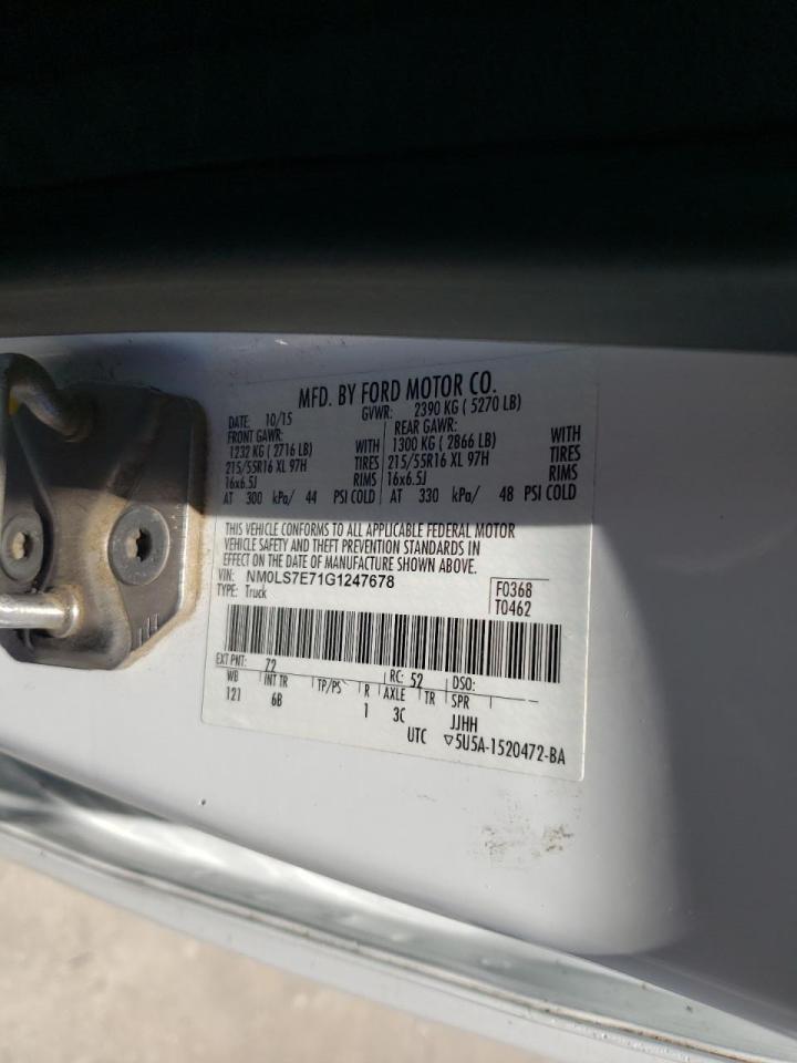 Zdjęcie 10 z aukcji – 2016 FORD TRANSIT CO z VIN NM0LS7E71G1247678