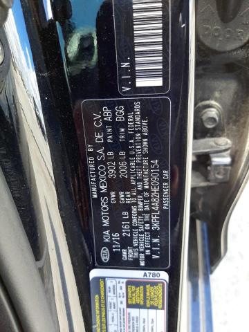 Photo 10 from auction – 2017 KIA FORTE EX with VIN 3KPFL4A82HE090154