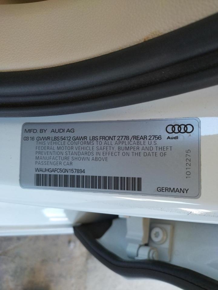 Photo 10 from auction – 2016 AUDI A6 PRESTIG with VIN WAUHGAFC5GN157894