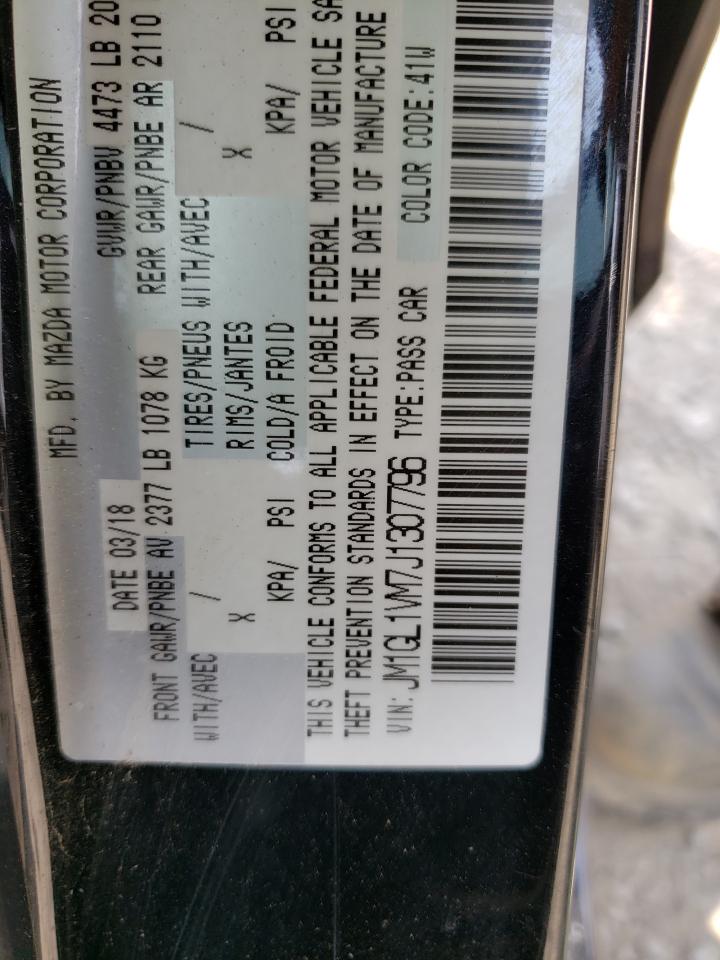 Photo 10 from auction – 2018 MAZDA 6 TOURING with VIN JM1GL1VM7J1307796