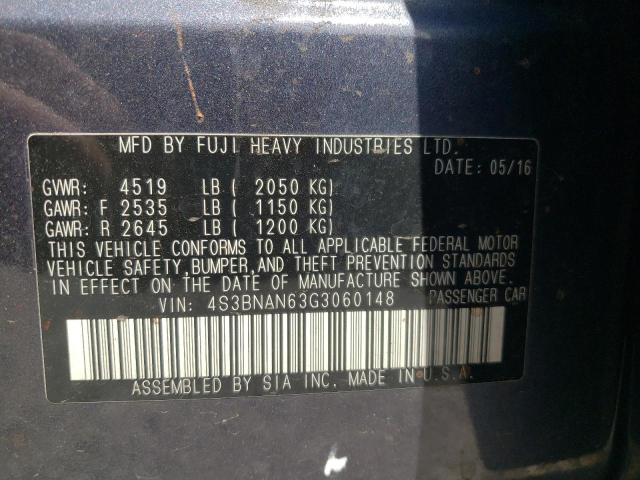 Photo 10 from auction – 2016 SUBARU LEGACY 2.5 with VIN 4S3BNAN63G3060148