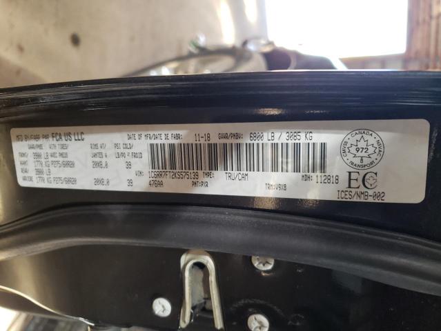 Photo 10 from auction – 2019 RAM 1500 CLASS with VIN 1C6RR7FT2KS575139