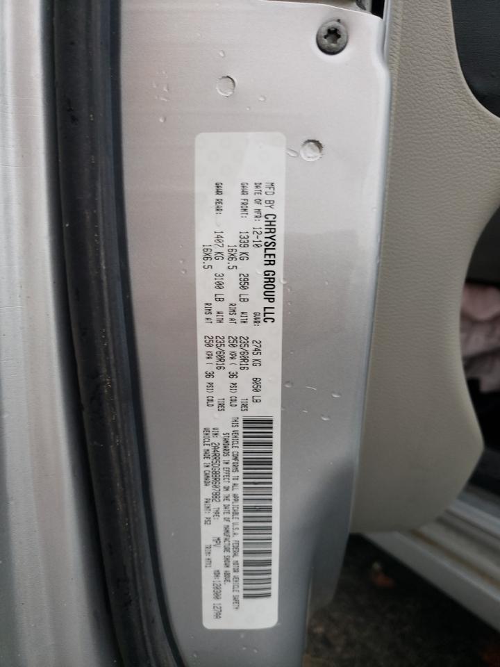 Photo 10 from auction – 2011 CHRYSLER TOWN & COU with VIN 2A4RR5DG8BR607882