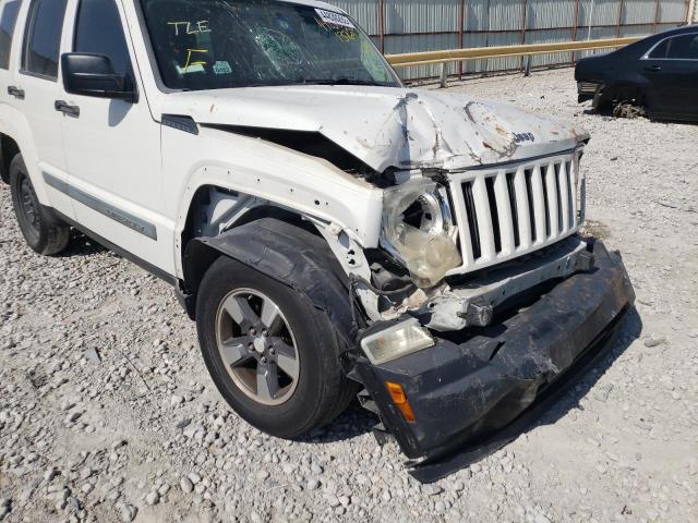 Photo 9 from auction – 2008 JEEP LIBERTY SP with VIN 1J8GP28K48W137696