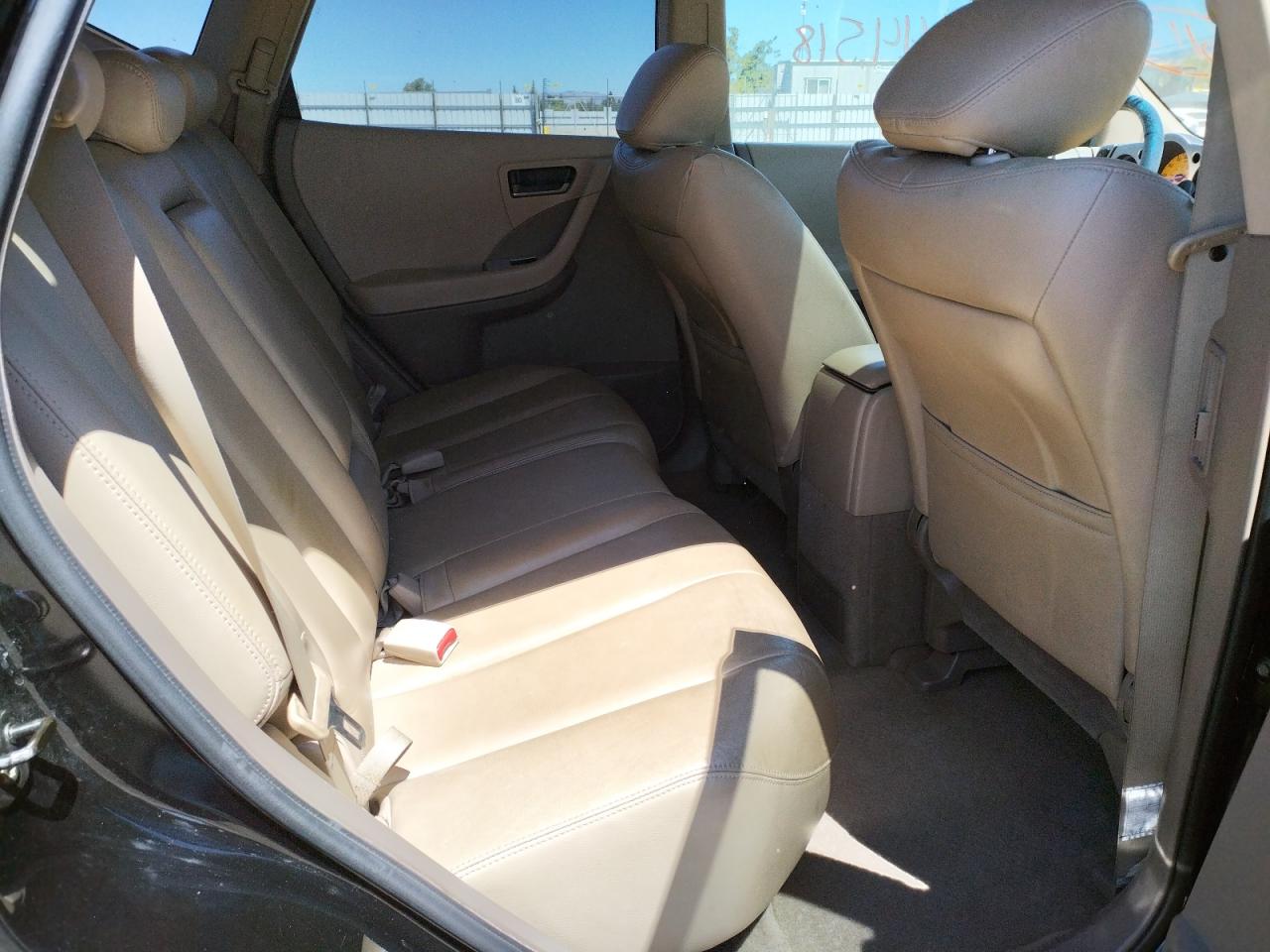 Photo 6 from auction – 2004 NISSAN MURANO SL with VIN JN8AZ08W44W324983