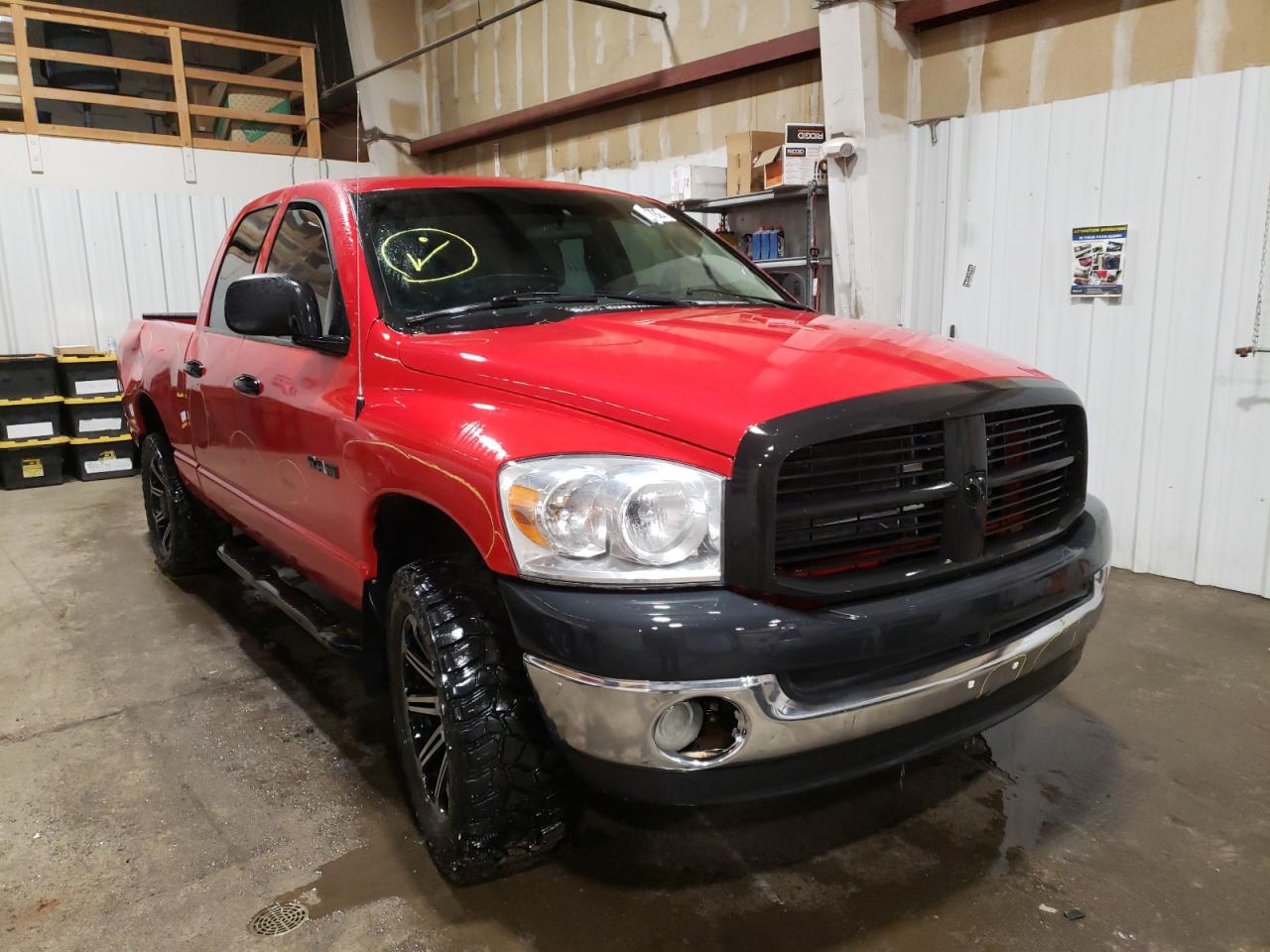 DODGE RAM 1500 S 2008 with VIN 1D7HU18N68S573973 - Photo from auction