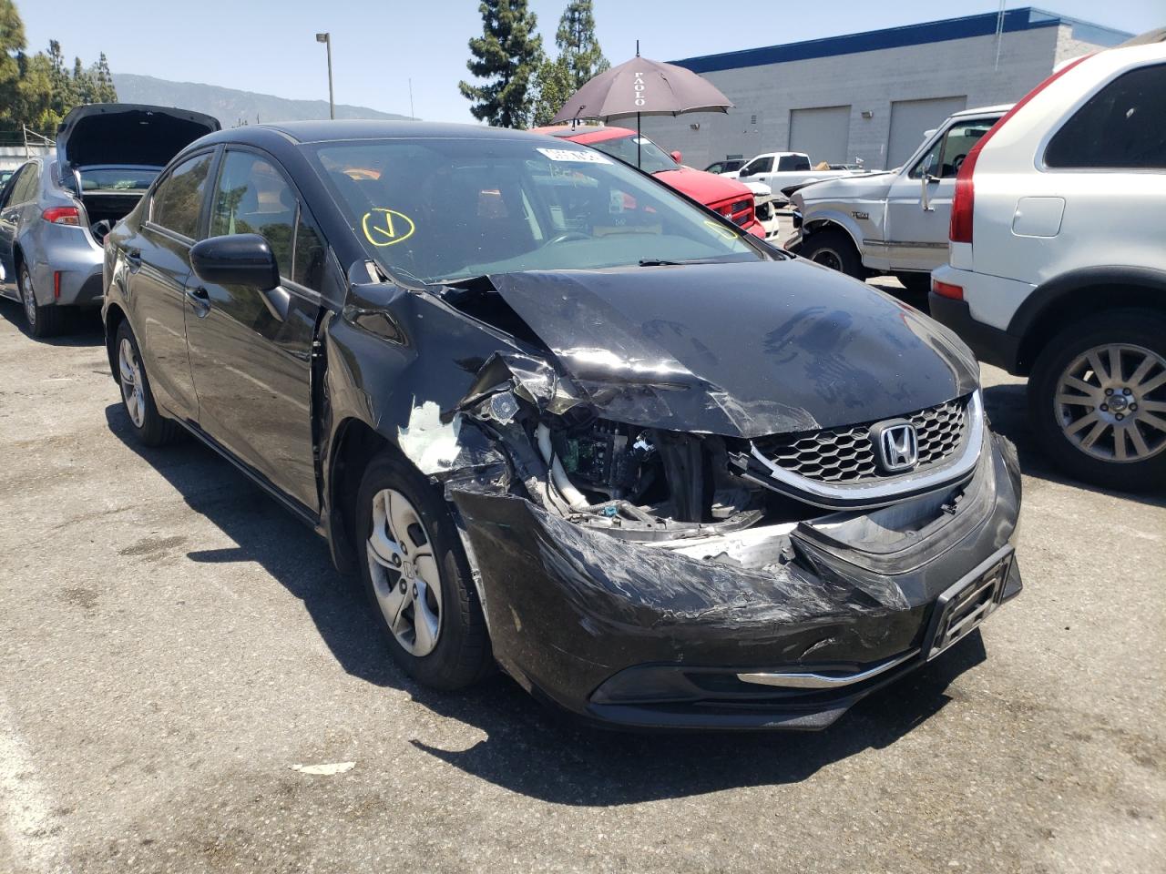 HONDA CIVIC LX 2014 with VIN 19XFB2F50EE238450 - Photo from auction