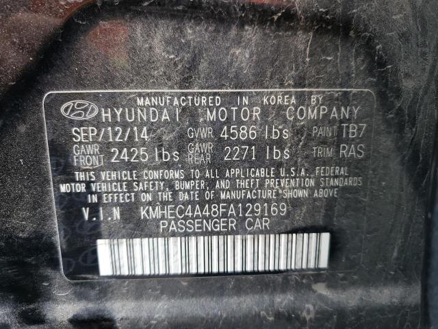 Photo 10 from auction – 2015 HYUNDAI SONATA HYB with VIN KMHEC4A48FA129169
