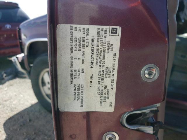 Photo 10 from auction – 1997 GMC YUKON with VIN 1GKEK13R3VJ724934