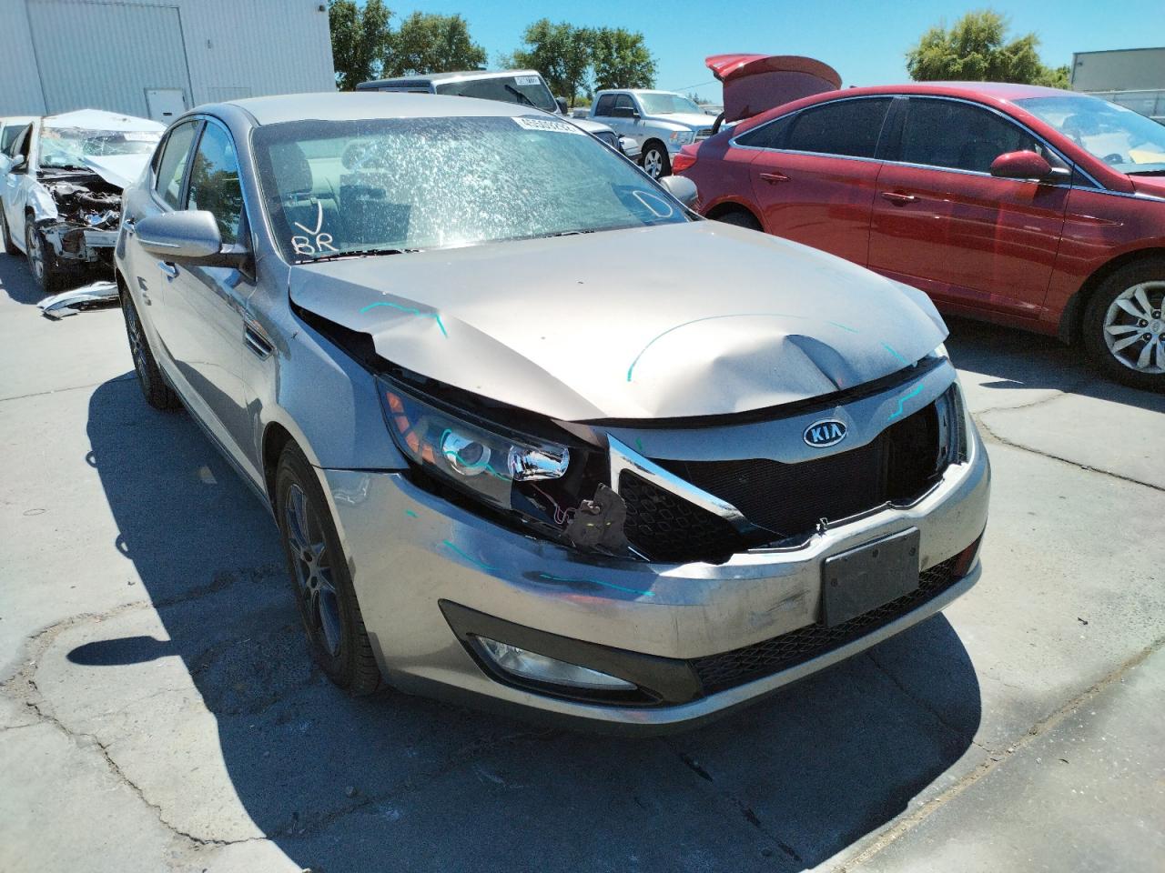 KIA OPTIMA LX 2012 with VIN 5XXGM4A71CG025711 - Photo from auction