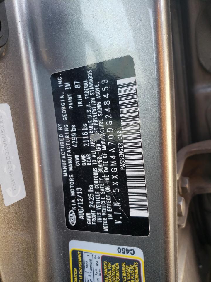 Photo 10 from auction – 2013 KIA OPTIMA LX with VIN 5XXGM4A70DG248453