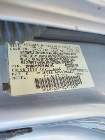 Photo 10 from auction – 2011 NISSAN VERSA S with VIN 3N1BC1CP0BL402169