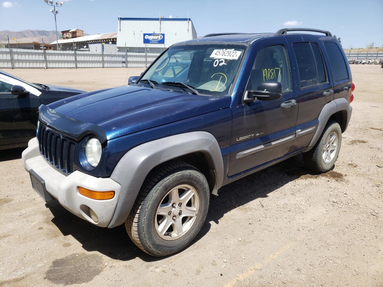 Photo 2 from auction – 2002 JEEP LIBERTY SP with VIN 1J8GL48K72W149114